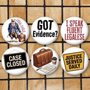 Funny Lawyer Fridge Magnets Set Of 6 Metal Magnets Home Office Kitchen School